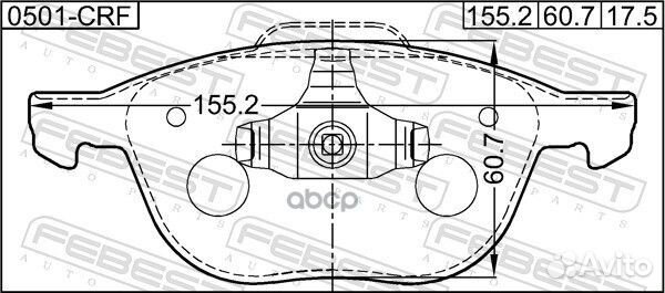 Колодки тормозные передние (mazda 3 BK 2003-200