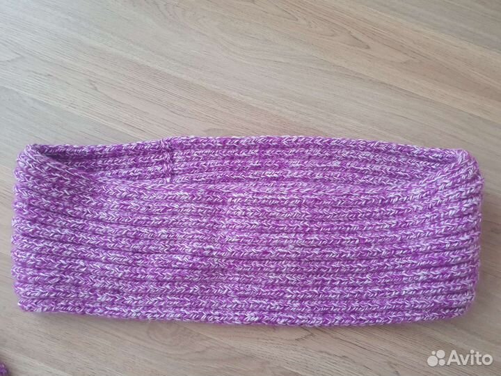 Комплект шапка и снуд для девочки