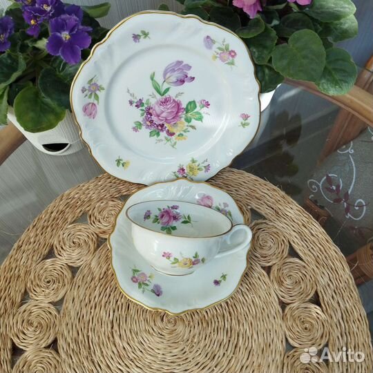 Чайное трио фарфор. Германия.Розенталь.Винтерлинг