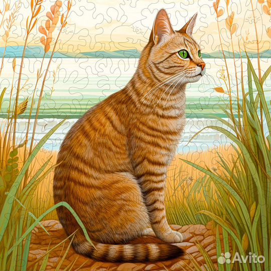 Деревянный пазл Гербера Камышовые берега