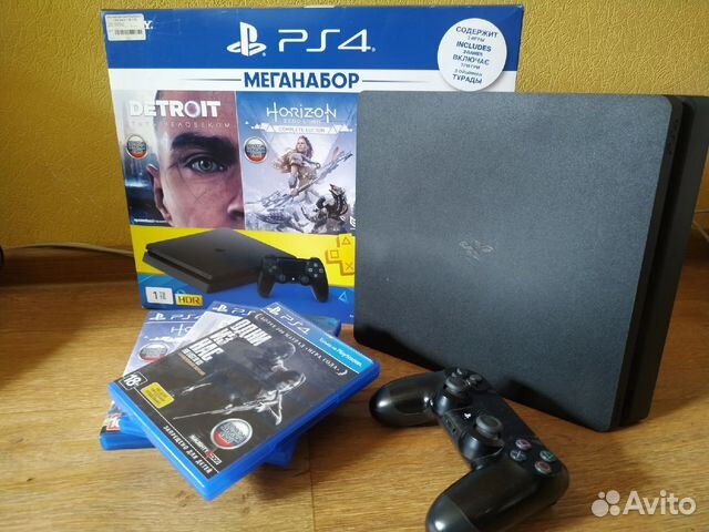Sony playstation 4 slim 1 tb с играми купить в Санкт-Петербурге ...