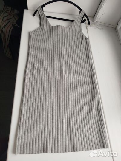 Платье теплое, лапша, вязаное