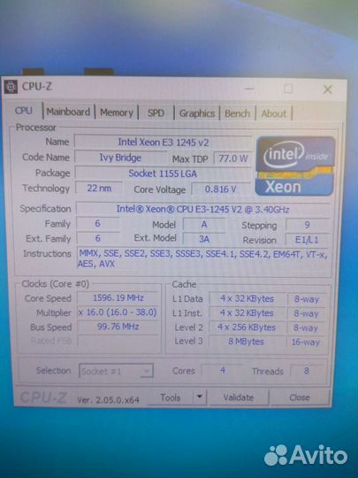 Intel Xeon E3-1245 v2 (LGA 1155) как Core i7-3770