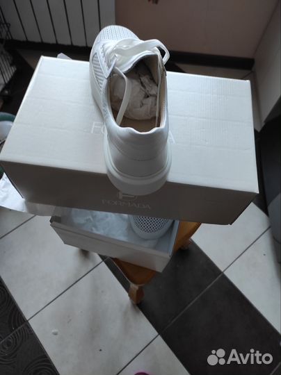 Кеды женские летние, кожаные