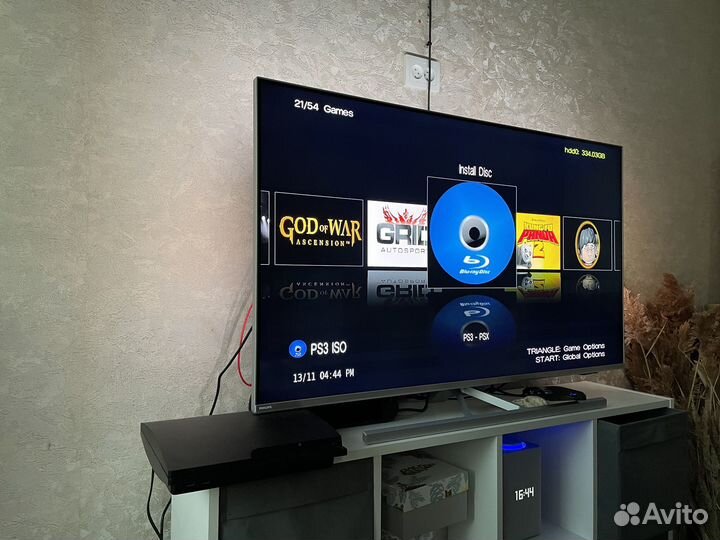 Sony ps3 1000gb прошитая очень много игр