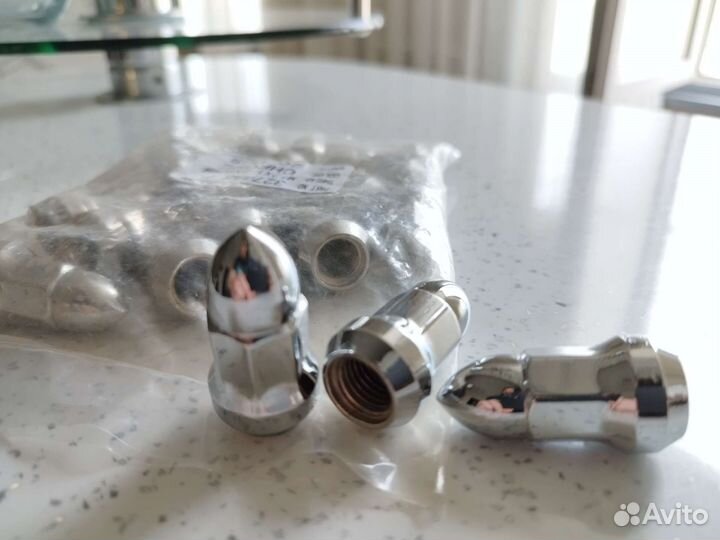 Колесные гайки пули 17 м12/1.5 хром