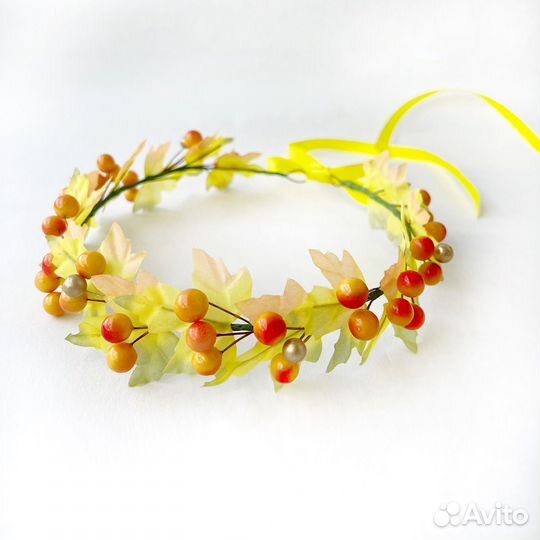 Осенний венок на голову