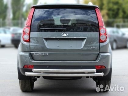 Защита задняя двойная d-53+43 Hover Ховер H3