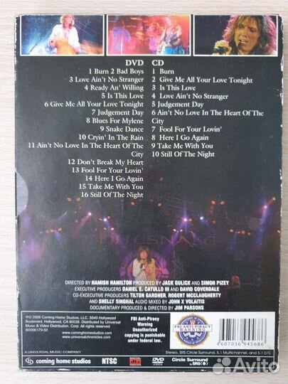 DVD, CD диск Whitesnake. Live