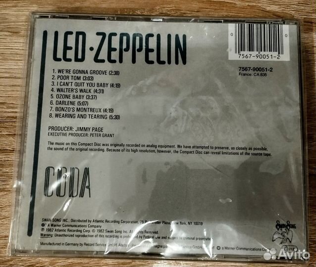 CD LED Zeppelin Coda