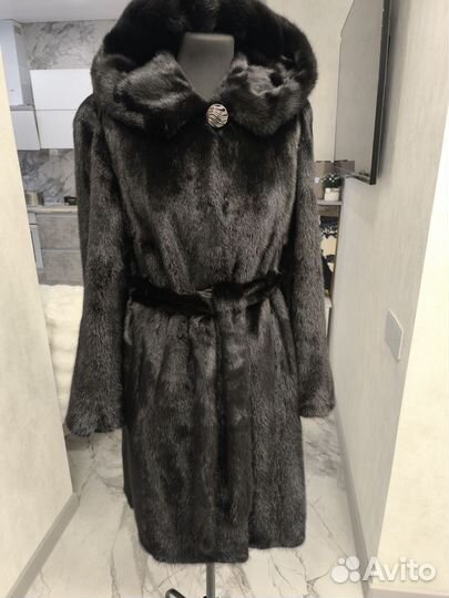 Шуба норковая халат 48