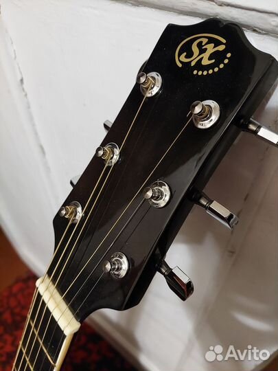 Акустическая гитара SX DG25C/BKS