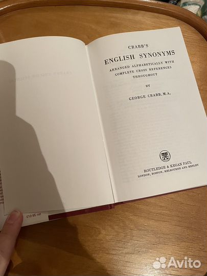 Crabb's English Synonym sarranged alphabetically