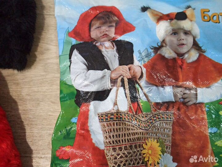 Новогодний костюм.Костюм Красной шапочки 110