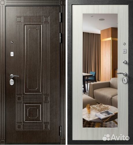 Входная дверь Бастион Форте люкс зеркало