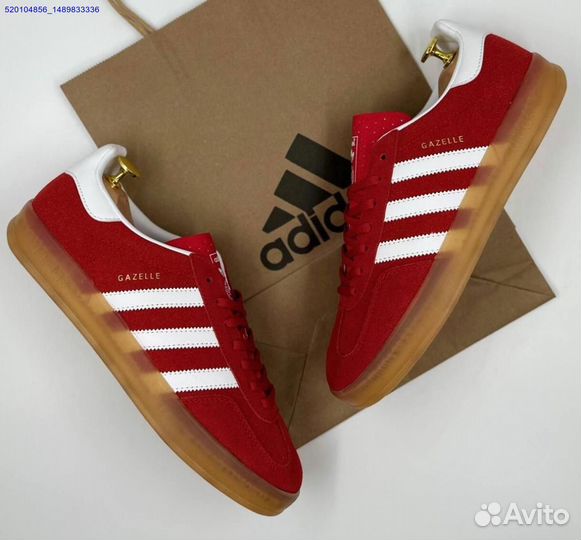 Кроссовки Adidas Gazelle Red (Арт.71539)