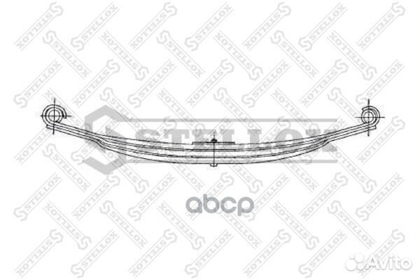 84-55672-SX рессора перед 1/36+P/20x59x80 900