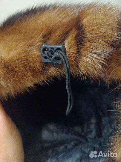 Норковый берет мягкий, шапка норковая