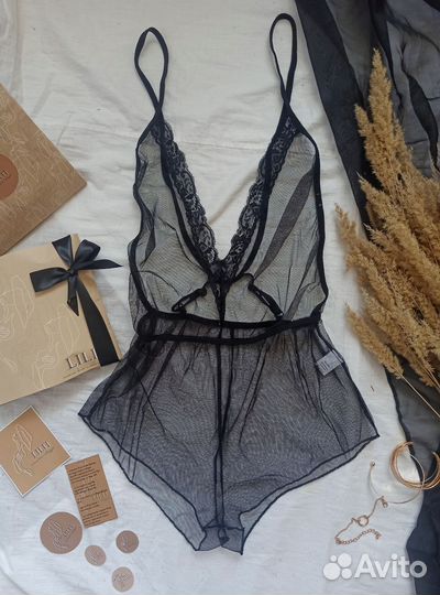 Боди женское кружевное, нижнее белье