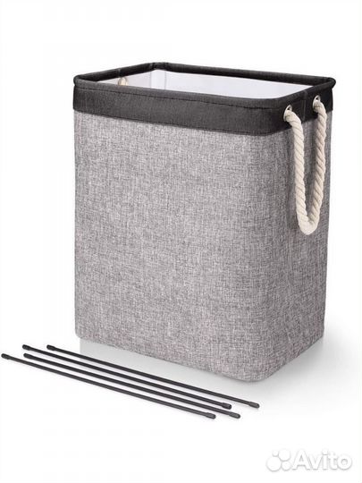 Корзина для хранения белья с крышкой и мешком