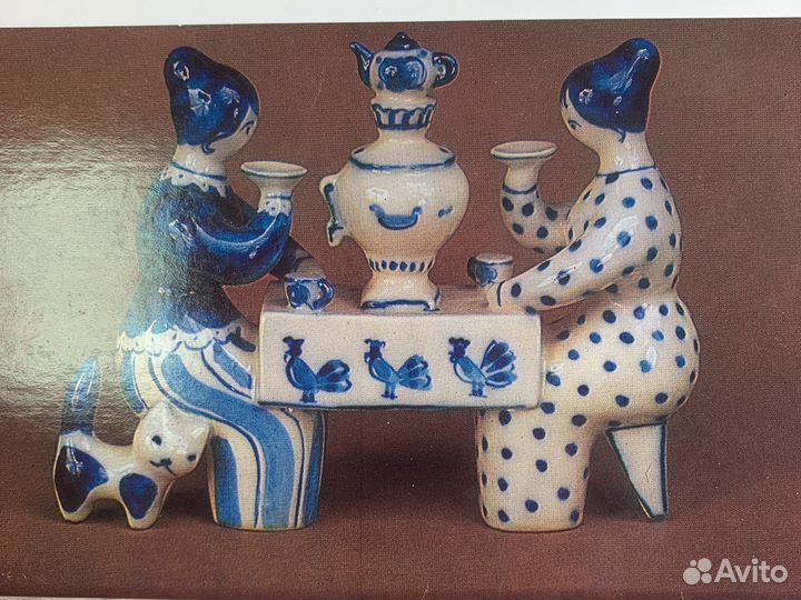 Открытки СССР гжель коллекция