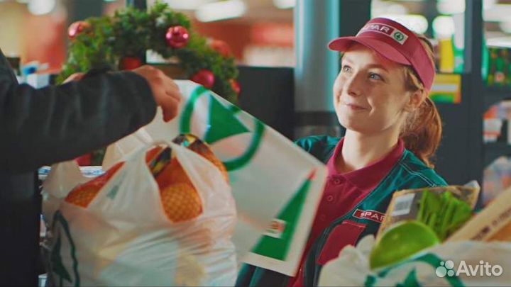 Начинающий продавец-кассир в супермаркет