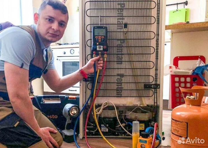 Ремонт холодильников. Замена фреона