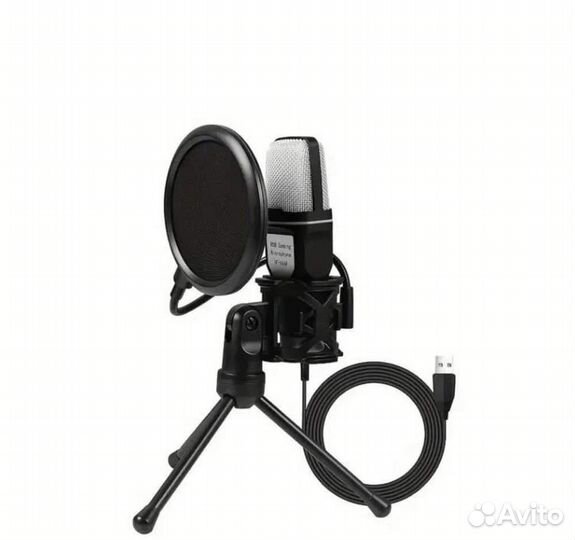 Микрофон студийный для пк (Чёрный)