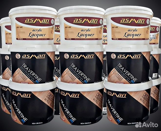 Фасадные работы из жидкого травертина asman