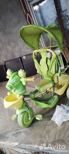 Детский велосипед с ручкой бу