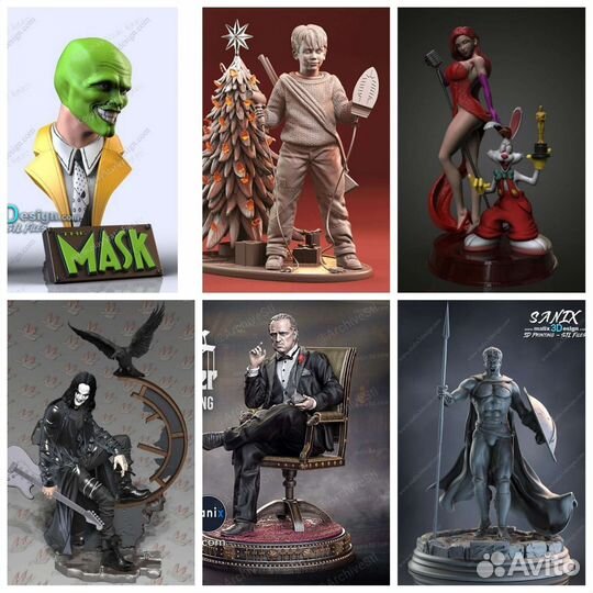 Много фигурок персонажей 90г