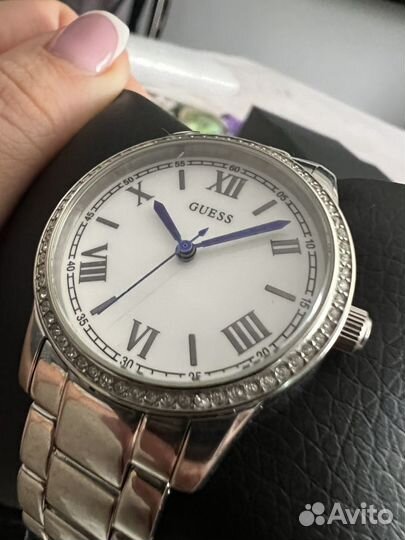 Часы Guess женские синие стрелки