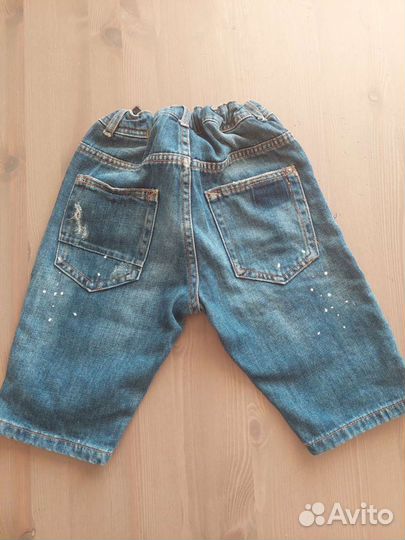 Джинсовые шорты zara 128