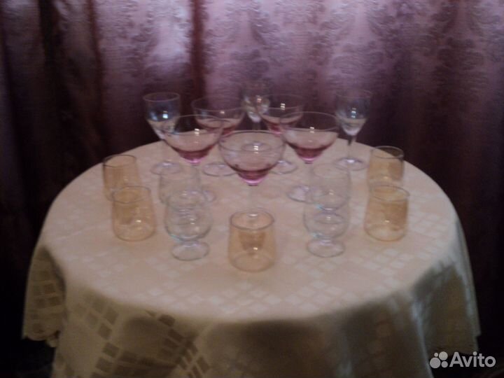 Бокалы фужеры рюмки