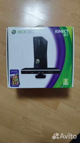 Xbox 360 Slim, 640 gb, Freeboot, Kinect