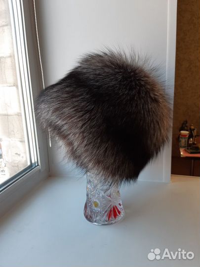 Женская шапка (кубанка) чернобурка, новая