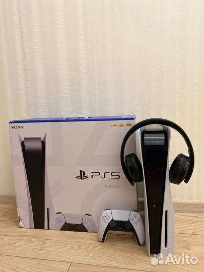 Sony PlayStation 5 CFI-1200A 3 ревизия + Наушники