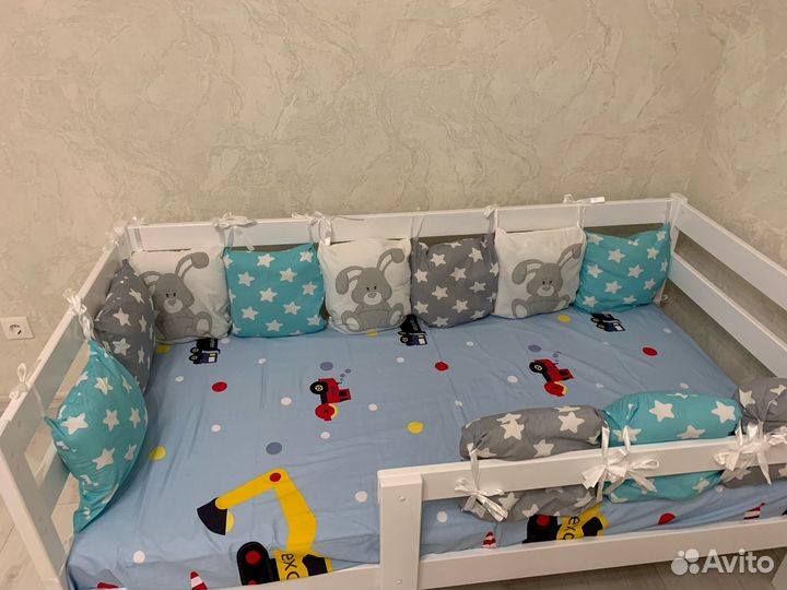 Кровать детская из массива берёзы