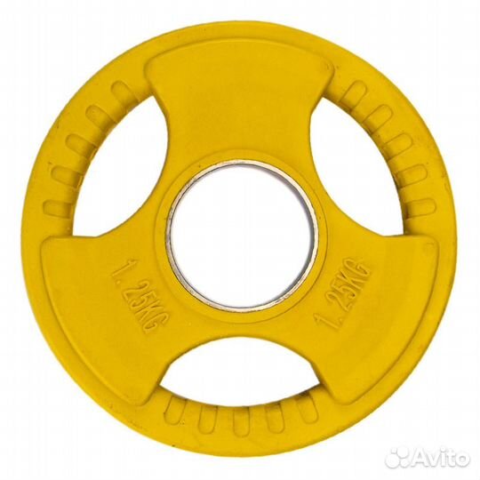 Диск обрезиненный с 3-мя хватами Voitto 1,25 кг, ц