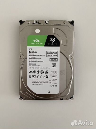 Жесткий диск Seagate Barracuda 4 тб, 3.5