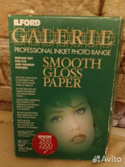 Фотобумага ilford smooth gloss глянцевая гладкая