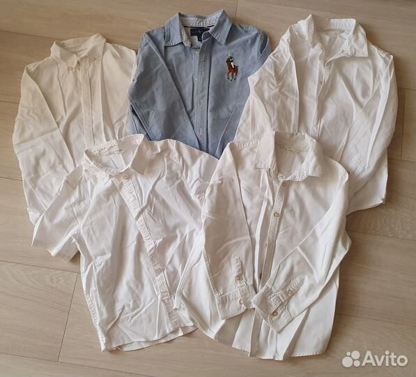 Рубашки Mango, H&M 122-128