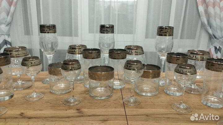 Набор бокалов Гусь хрустальный