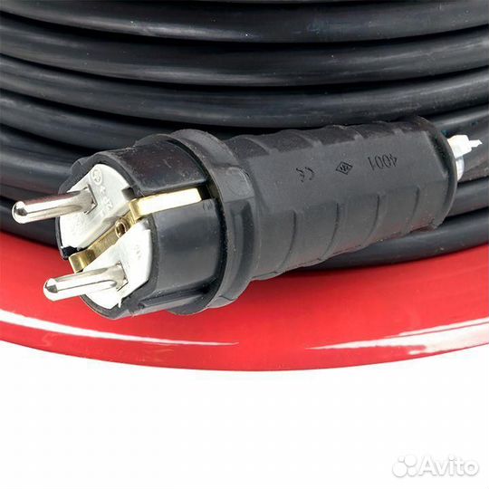 Удлинитель на катушке 4х50м с заземл. 16А IP20 Гефест 2.0 3.5кВт кг 3х2.5 с предохранителем PROxima