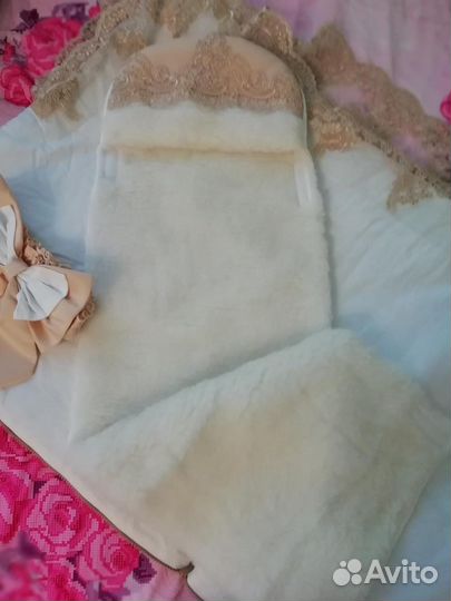 Конверт на выписку для девочки зима