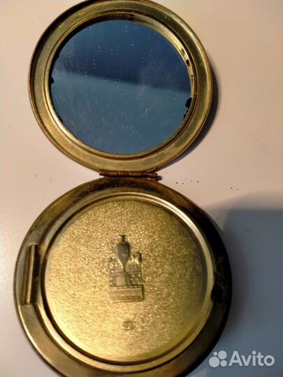 Пудреница Ленэмальер ссср.1950г.латунь