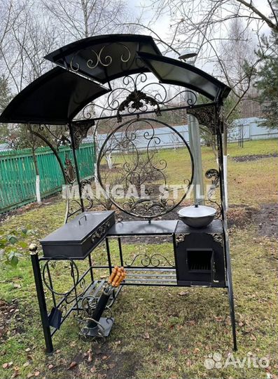 Беседка с мангалом