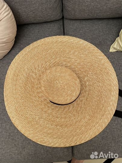 Соломенная шляпа женская с завязками