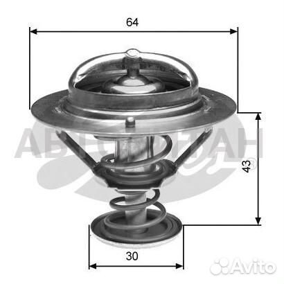 Термостат mitsubishi pajero 2000-2006 Gates TH2708