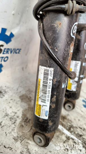 Mercedes W205 14- амортизатор задний левый 0710